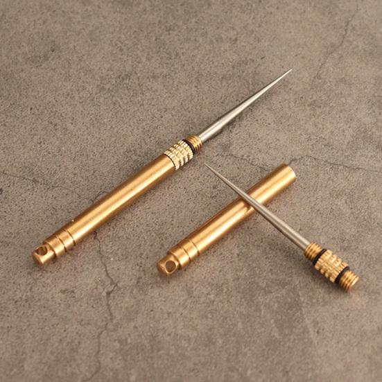 Portable Titanium Alloy Toothpick Reusable Food Grade Metal Toothpick Multi-functional Travel Detachable Pocket Tooth Pick Keychain Pendant