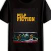 Unisexs Black Pulp Fiction T Shirt Casual Crew Neck Sum Vintage Homme Comfortable Slightly Breathable Fashion Streetwear