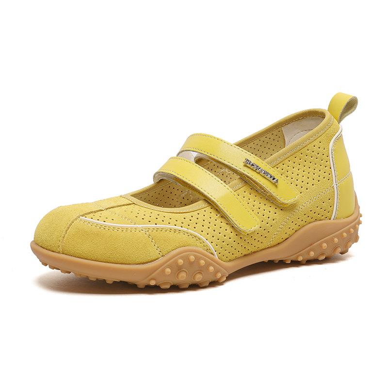 Inner Height Increase 5.5cm Retro Shallow Mouth Mary Jane Ballet Single Shoes Small Casual Soft Sole Non-slip German Training Shoes