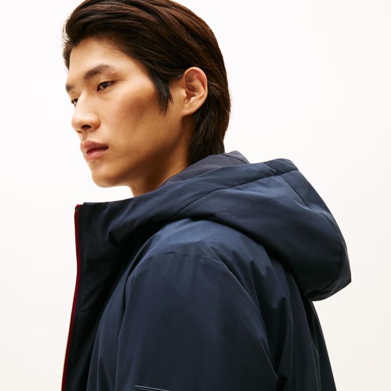Tommy Hilfiger Men's Color-Block Hooded Padded Jacket