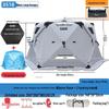 Winter Fishing Tent: Thickened, Cold-Proof, Windproof, Cotton Insulated for Outdoor Camping.
