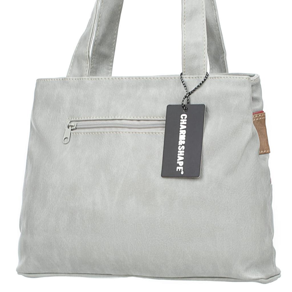 Średnia Torebka Damska Charm&Shape Na Ramię Szara