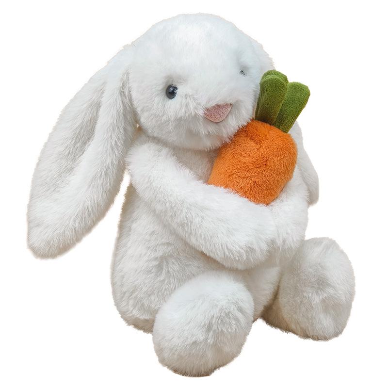Hugging Rabbit Plush Doll Cute Plush Doll Toy Holiday Gifts for Men and Women Soothing Doll Doll Is Very Cute