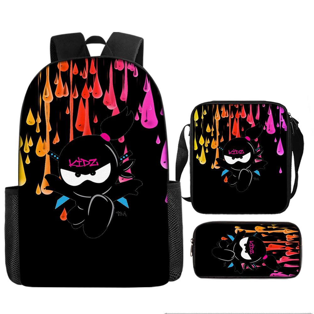 Backpack NINJA KIDZ Pencil Bag Shoulder Bag Backpack Large Capacity Travel Bag Best Gift for Boys and Girls