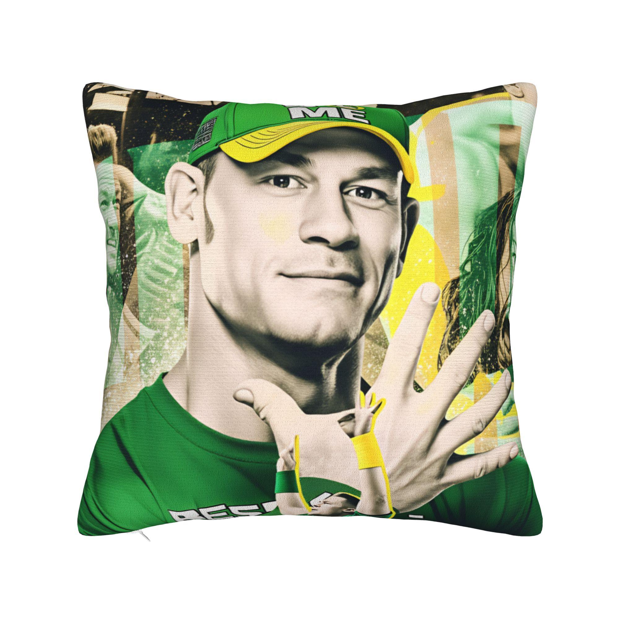 

John cena Pillow Case Soft Pillow Cover Kawaii Pillowcases For Sofa Bedroom Home Decor 20x20Inch