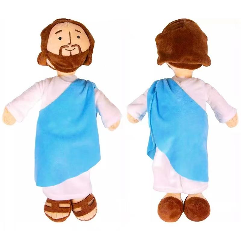 32cm Simulation New Arab Stuffed Plush Toy Figurine, Cartoon Anime Cute Doll, Jesus Praying To God Home Decoration