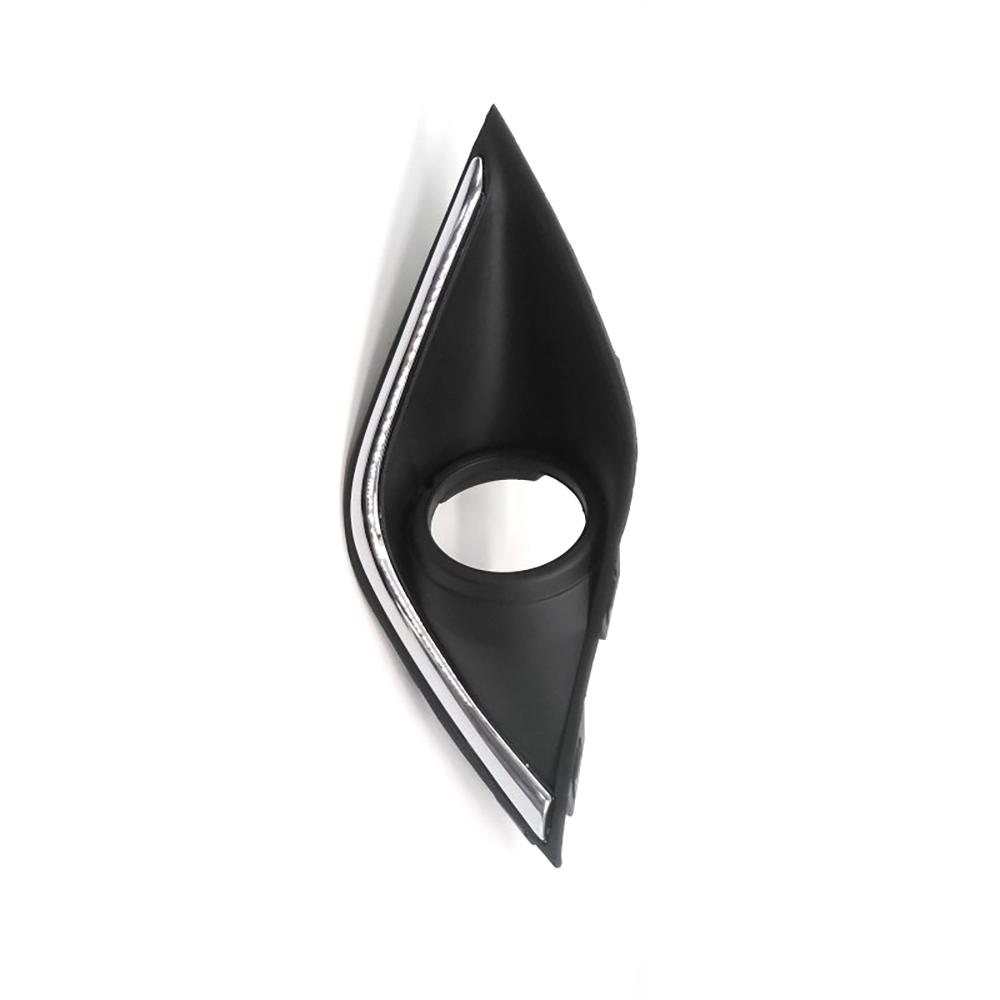 For Mitsubishi Outlander 2016-2021 Left Right Front Bumper Fog Light Bezel Cover Frame Shell with Chrome Trim 6400G482 6400G481