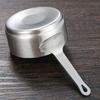 Stainless Steel Sauce Cup with Handle Reusable Metal Dipping Cups Small Condiment Server for Ketchup Appetizers Soy Sauce