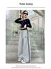 Girls' Straight-Leg Drawstring Sweatpants - Spring/Autumn 2025 for Middle & Big Kids, Long Pants for Junior High Students