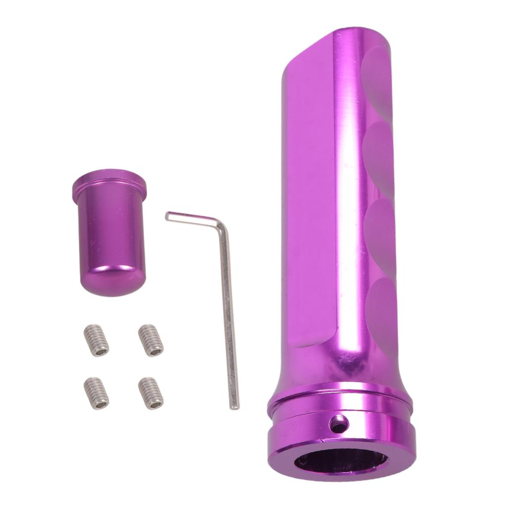 Easy to Install Handbrake Cover Aluminum Ergonomic Brake Handle Cover Simple to Operate for Enhances Driving Pleasure