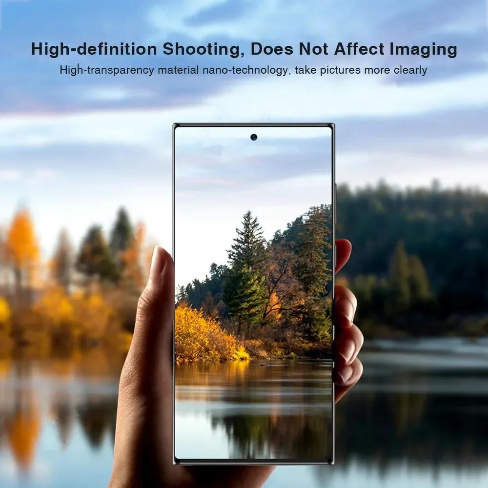 HD Tempered Glass Camera Lens Protector Metal Ring Film For Samsung Galaxy S26 S25 S24 S23 Ultra Plus Anti-Scratch