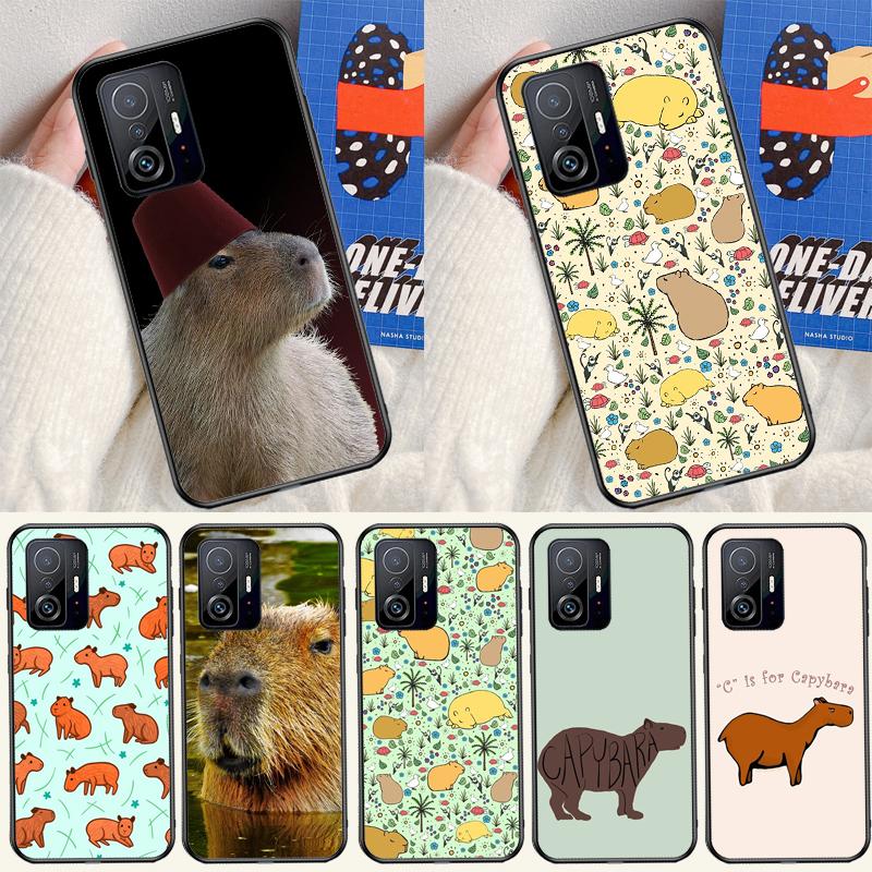 Capybara Lovely Animal Cover For Xiaomi 13 14 Ultra 11T 12T 13T 14T Pro POCO X7 Pro X3 X5 F3 F5 F6 M6 X6 Pro Case