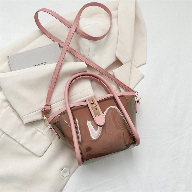 Chic Casual Women's Pvc Jelly Bag Versatile Transparent Crossbody Purse For Summer