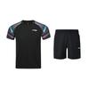 Li Ning Badminton Series Competition Short Sleeve Shorts Quick Dry Breathable Soft Comfortable Versatile Outfit Unisex Sports Set AAYV157-1+AKSU789-3