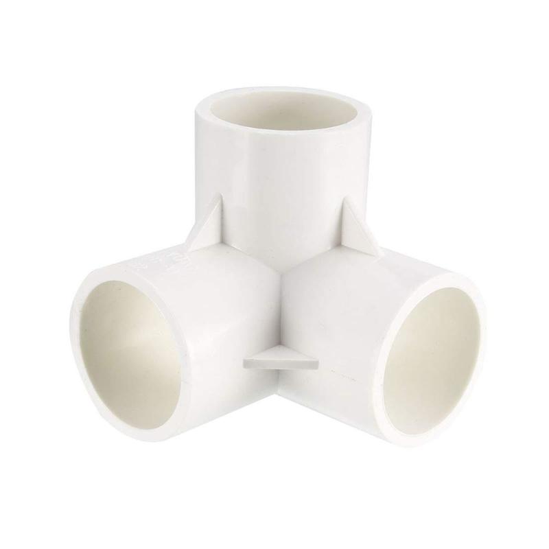 Uppgraderingar PVC 3-vägs rörböjar 90 graders PVC-rördelar Röranslutningar Enkel installation för mångsidiga rörsystem