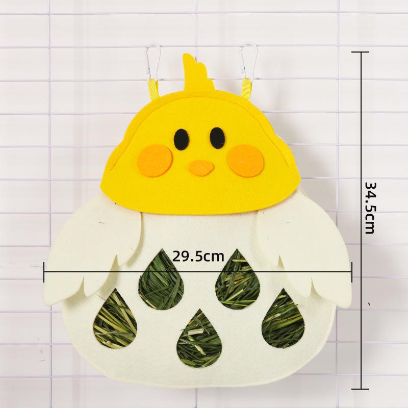 1pc Rabbit Straw Bag Fun Feeding Bag Guinea Pig Chinchilla Hanging Straw Bag Rabbit Hay Bag Food Bag Suitable for Gifts To Friends and Family