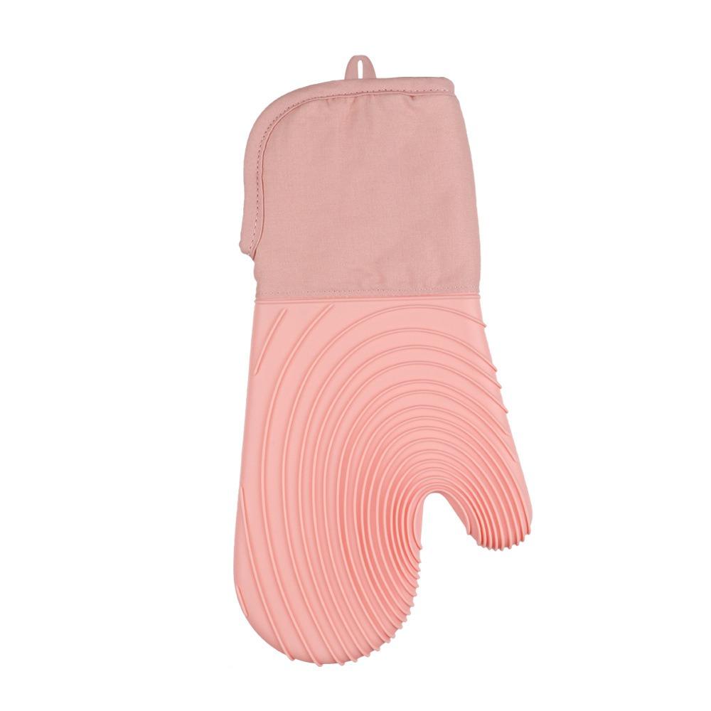 Extra Long Silicone Oven Mitt Heat Resistant Baking Gloves Practical Oven Gloves  Kitchen