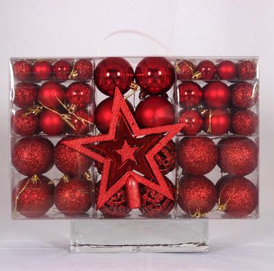 101-teiliges Weihnachtskugel-Set: Glänzende, Matte & Hohle 3-6cm Ornamente