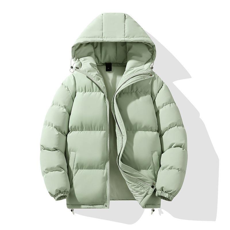 Winter new down cotton jacket men's loose casual hooded bread jacket thickened warm cotton coat men's jacket