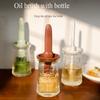 2 in 1 Silicone Dropper Measuring Oil Dispenser Bottle Glass Olive Oil Dispenser Bottle With Silicone Brush