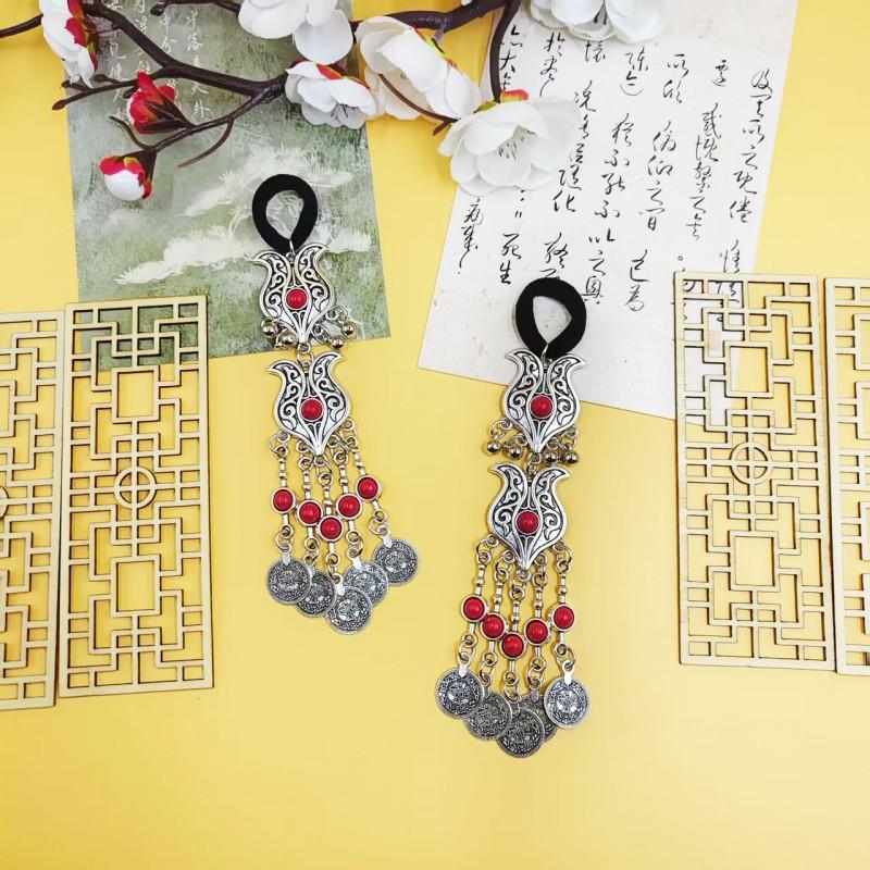 Boho Vintage Hair Rope With TurquoiseStone Accent Alloy Headband Festival Travel Photo Shoot