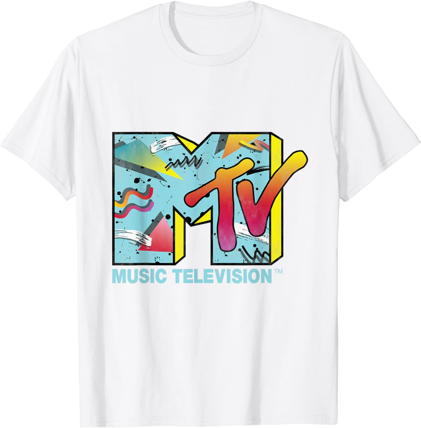 

Classic MTV Logo 80s Print Design TShirt 4XL