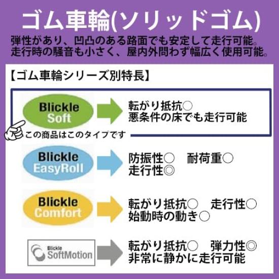 ESCO 160mm Caster Caster with EA986GA-22 (Swivel Brake/Soft Rubber)