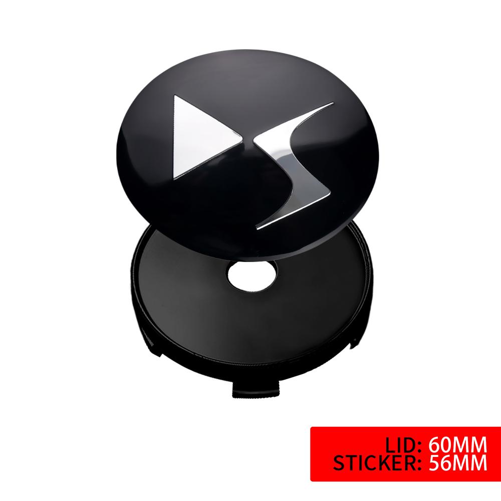 4Pcs 56MM Car Wheel Center Hub Caps Badge Sticker Cover For DS SPIRIT DS3 DS4 DS4S DS5 5LS DS6 Elysee Xsara DS2 RUBIS DS7 DS9