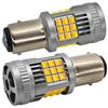 2 Szt P21/5W Led Żarówka Bay15D 12-24V Bez Błędu 2800Lm Biało-Pomarańczowa