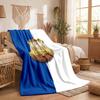 Everton Football Print Flannel Blanket Soft Warm Sofa Bed Throw Blanket For Home Office Bedroom