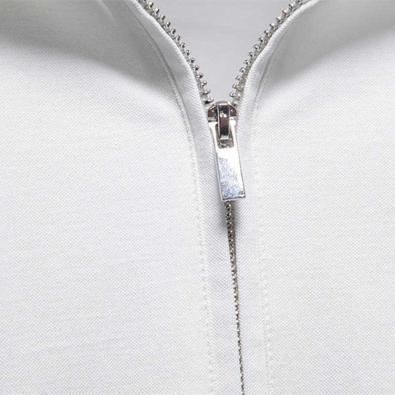 Reebok Nová výšivka Rolák na zip POLO tričko na jaro a léto 2026, Business Casual Pánské Tencelové krátkorukávové POLO tričko pro muže