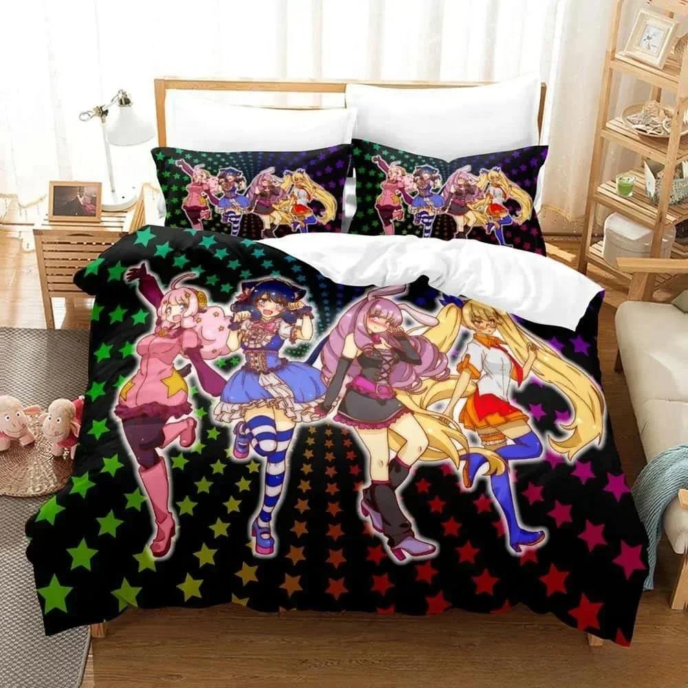 Anime Parure De Lit Bed Show By Rock! Bedding Set Single Twin Full Queen King Size Bed Set Adult Kid Bedroom Duvet Cover Sets