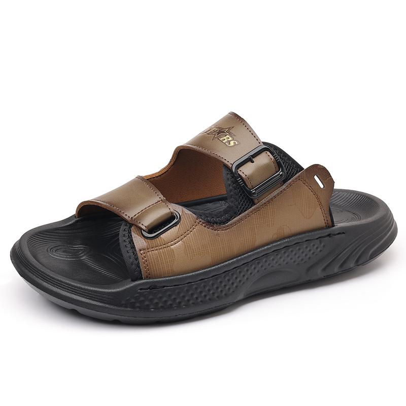 Fashion New Trend Mens Beach Shoes Quick Dry Male Slippers Summer Outdoor Non-Slip Men Half Drag Leisure Walk Sandals Stylish Flip-flops