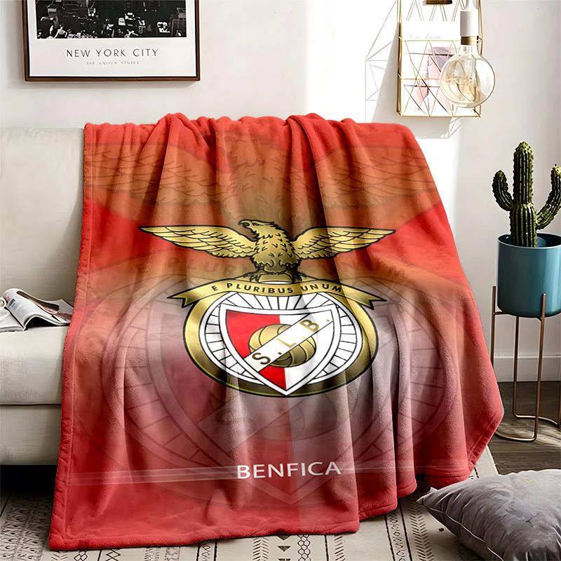 Sport Lisboa e Benfica Theme Blanket Suitable For Beds Sofas And Camping Perfect For Both Men And Women Comfortable Bedding All Year Round