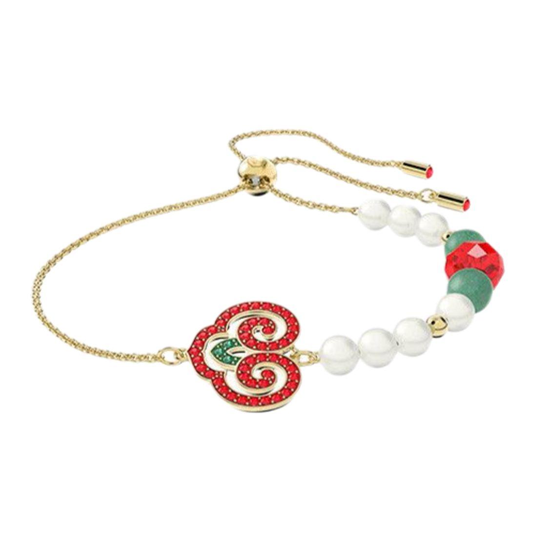 

Swarovski Gratia Pearl Chain Lucky Bracelet Women bracelet 5622093 Box (Random Color)