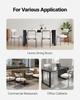 Boucle Dining Chairs Set of 4, Mid Century Modern Sherpa Accent Chairs, Upholstered Side Chair for Dining Table, Space-Saving White Kitchen Table