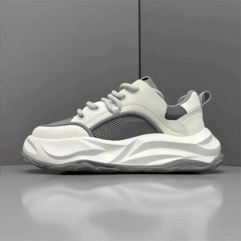 Low-top board shoes summer mesh breathable new thick-soled sports comfortable casual shoes bjd 38 is one size larger