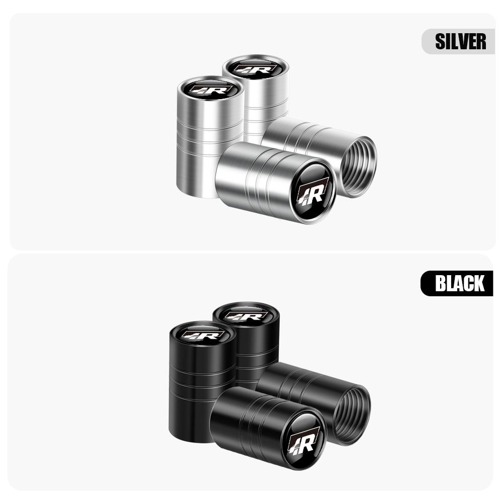 4PCS 3D Metal Car Wheel Tires Valve Caps Tyre Dust Cover For Volkswagen Polo Sharan Golf Scirocco Touran Touareg VW GIT Tcross BA5