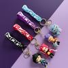 Kawaii KPOP Demon Hunters Anime PVC Silicone Keychain Cute Charms Backpack Decoration Pendant Car Key Accessories