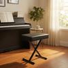 Keyboard Bench Portable Stool with Padded Seat Easy To Clean for Pianists