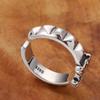 Adjustable Open Ring Men Women Vintage Belt Buckle Design Minimalist Fashion Statement