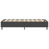 Box Spring Bed Frame Gray Fabric 100 x 200 cm
