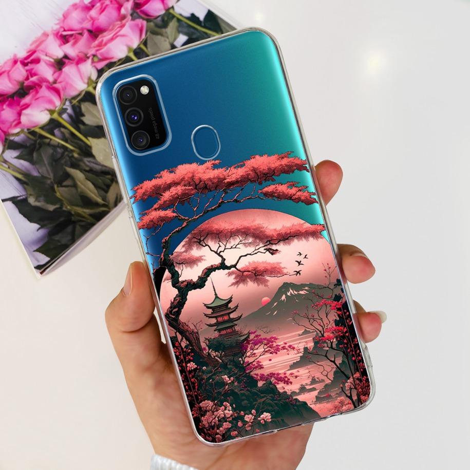 For Samsung M21 Case SM-M215F Silicone Soft Phone Cover For Samsung Galaxy M21 2020 Fundas Cartoon Coque For Samsung M 21 Bumper