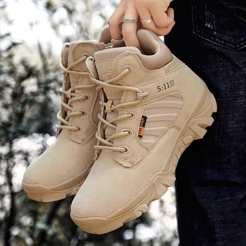 

Men s Boots Winter Combat Shoes For Men Outdoor Sport Climb Mountains Cross Country Men Sneakers sapatos masculinos 39