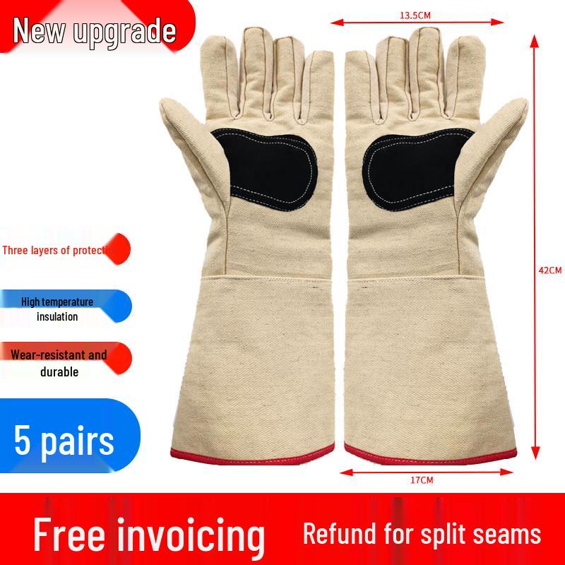 Yuzhuxun 3-Layer Canvas Work Gloves