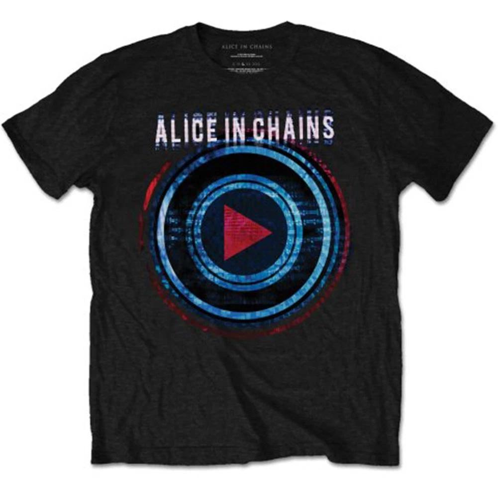 Men s Alice In Chains Played (No Back) Slim Fit T-shirt Small Black M