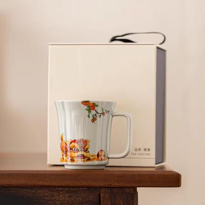 Ceramiczny kubek do herbaty z popiołu roślinnego, osobisty, specjalny kubek na wodę, duża pojemność, wysokiej klasy biurowy kubek do herbaty