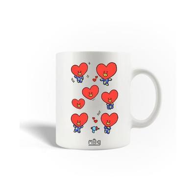 Ceramic Mug - BT21 - Tata - 30cl - Dishwasher Safe - White