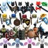 QQ04-11 Blocuri de Construcție Cavaleri Medievali Cavaleri Dragoni Dragon Fulger Montură Figură Accesorii Jocuri Model Asambla Jucărie din Cărămizi