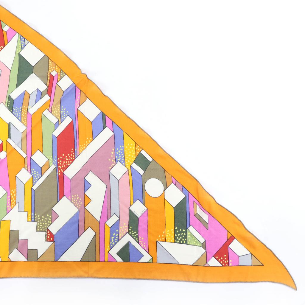 Great HERMES scarf ON A SUMMER DAY multicolor cashmere Women Used
